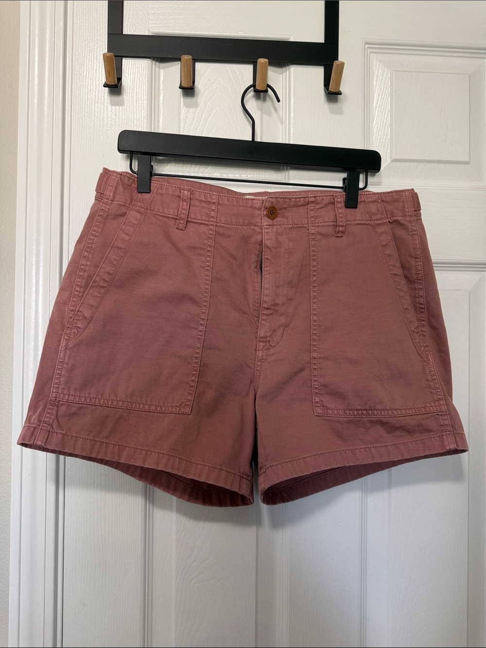 Madewell Front-Pocket Bermuda Shorts Weathered Rose Brynn Utility Sz 30